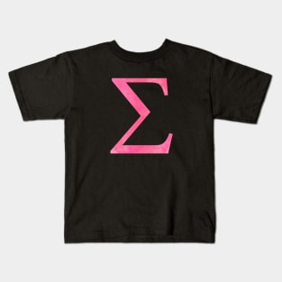 Pink Sigma Kids T-Shirt